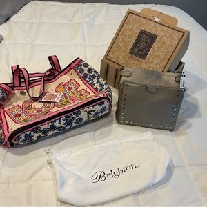 Brighton NWT Royce Zinc Bag with Love Bug Tote